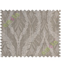 Brown grey black lines polycotton main curtain designs