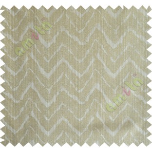 Khaki brown wavy curve polycotton main curtain designs