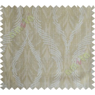 Khaki brown lines polycotton main curtain designs