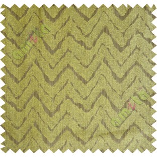 Brown green wavy curv polycotton main curtain designs