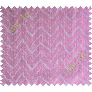 Pink grey wavy curv polycotton main curtain designs