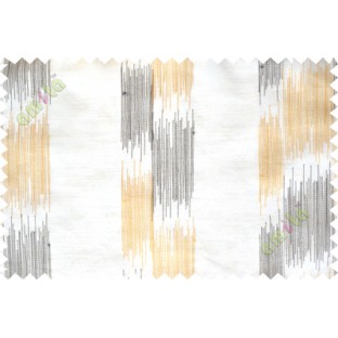Black yellow beige embroidery vertical stripes poly sheer curtain designs