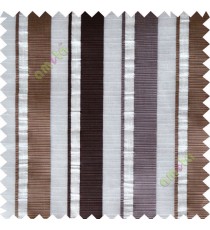 Brown white beige main fabric light cut poly sheer curtain designs