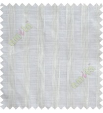 Pure white vertical stripes poly sheer curtain designs