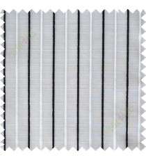 Black and white vertical bold thread lines poly sheer curtain designs