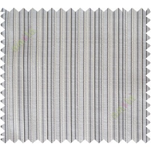 Black beige white vertical stripes poly sheer curtain designs