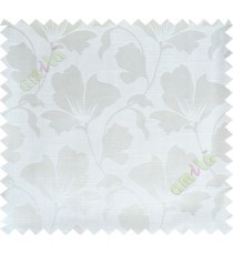 White floral design polycotton main curtain designs