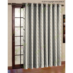 Beige vertical wevy polycotton main curtain designs