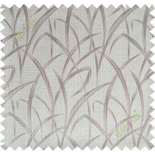 Brown beige maze leaf polycotton main curtain designs