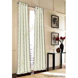 Yellow green vertical wevy polycotton main curtain designs