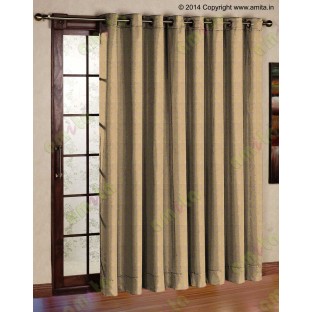 Brown gold leafy design polycotton main curtain designs