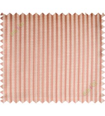 Brown gold vertical pencil stripes polycotton main curtain designs