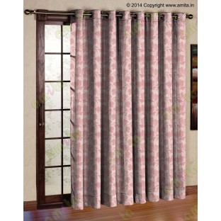 Orange gold floral design polycotton main curtain designs