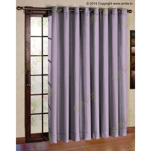 Dark purple brown vertical pencil stripes polycotton main curtain designs