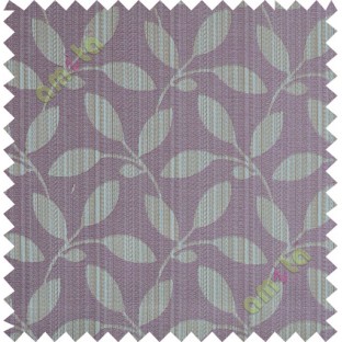 Dark purple leafy design polycotton main curtain designs