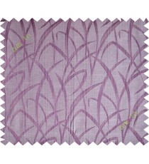 Purple brown maze leaf polycotton main curtain designs