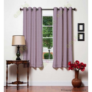 Purple brown leafy design polycotton main curtain designs