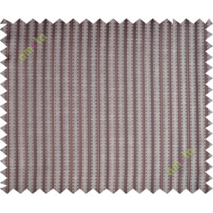 Chocolate brown vertical pencil stripes polycotton main curtain designs