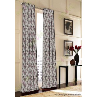 Chocolate brown vertical wevy polycotton main curtain designs