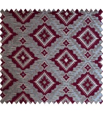 Red brown batik poly upholestry fabric
