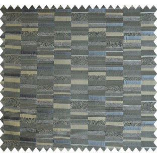 Grey gold brown broken stripes poly upholestry fabric