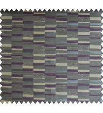 Purple gold brown broken stripes poly upholestry fabric