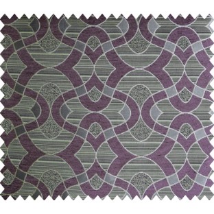 Purple gold brown celtic knot poly upholestry fabric