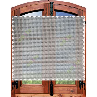 Grey vertical small dot chain poly sheer curtain designs