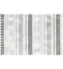 White grey beige vertical bold stripes poly sheer curtain designs