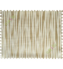 Brown yellow color lightning design poly main curtain designs