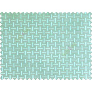 Traditional bamboo basket weaving design 3d design turquoise blue on grey base main curtain 