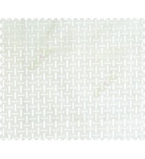 Traditional bamboo basket weaving design 3d design cream half white on white base main curtain 