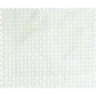 Traditional bamboo basket weaving design 3d design cream half white on white base main curtain 