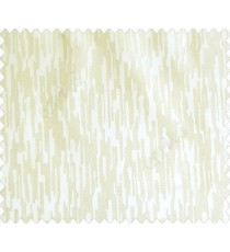 Abstract rain drops contemporary puzzle design texture cream half white main curtain