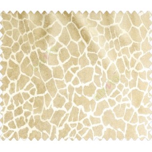 Abstract honey comb leopard skin contemporary crack texture coffee cappuccino brown main curtain