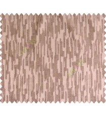 Abstract rain drops contemporary puzzle design texture dark chocolate brown main curtain
