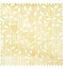 Beige cream color floral texture designs vertical pencil stripes background small leaves elegant look polyester main curtain