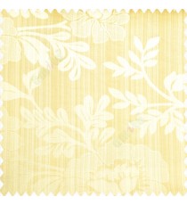Beige cream color beautiful floral designs big designs vertical background pencil stripes texture and shiny finished combination polyester main curtain