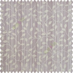 Light purple beige grey color floral texture designs vertical pencil stripes background small leaves elegant look polyester main curtain