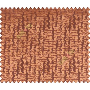 Abstract ikat tribal snake rain drop crop texture design copper on brown base main curtain