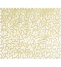 Abstract microbe choco flakes rounded geometric pattern cream on peach base main curtain