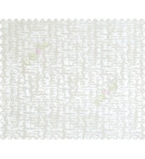 Abstract ikat tribal snake rain drop crop texture design cream on white base main curtain