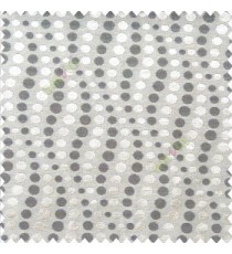 Black and beige color geometric circles texture finished polka-dots horizontal background stipes polyester main curtain