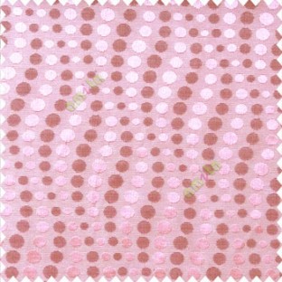 Pink purple color geometric circles texture finished polka-dots horizontal background stipes polyester main curtain