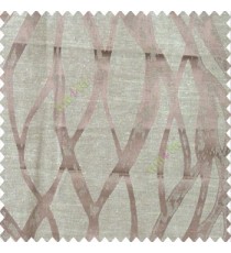 Brown beige color abstract vertical bold flowing network lines texture river design texture gradients polyester main curtain