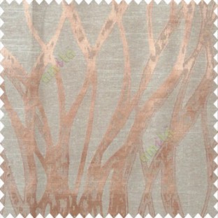 Beige brown color abstract vertical bold flowing network lines texture river design texture gradients polyester main curtain