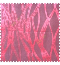 Red black color abstract vertical bold flowing network lines texture river design texture gradients polyester main curtain