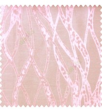 Pink beige color abstract vertical bold flowing network lines texture river design texture gradients polyester main curtain