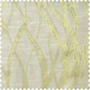 Green beige color abstract vertical bold flowing network lines texture river design texture gradients polyester main curtain