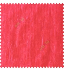 Red color beautiful floral self-leaf design engraved small leaves on vertical texture lines patterns fabric polyester main curtain